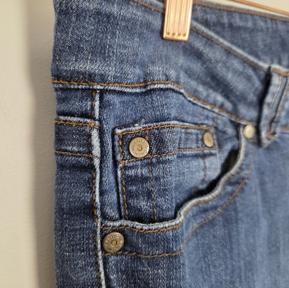 Calvin Klein Women's Low Rise Flare Blue Jeans Size 16 - Picture 3 of 13